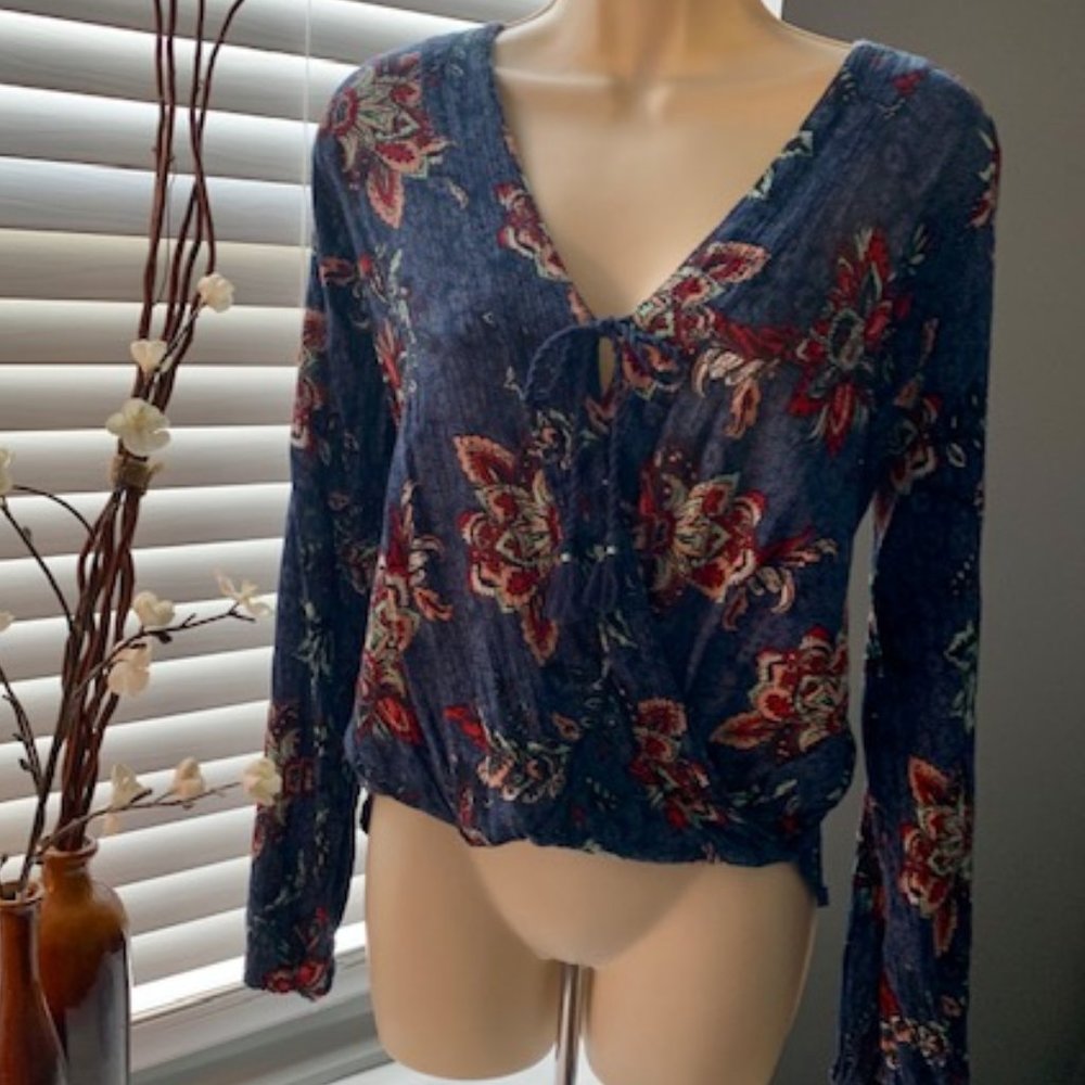 Hollister Floral Long Sleeve Top